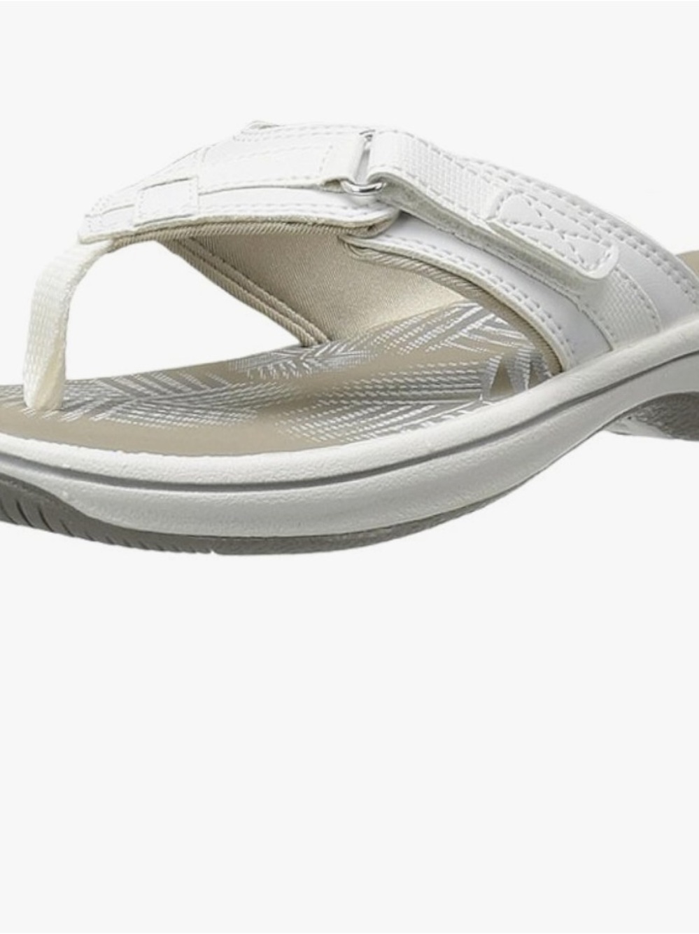 Clarks Women's White Slide Sandals - Picture 16 of 16